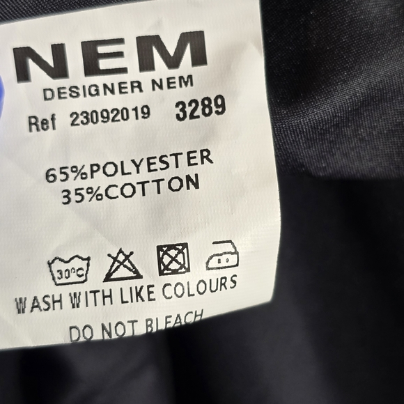 Nemnew Crew neck gray 3/4 sleeve career midi dress Embroidered flower size 6 - Picture 2 of 14